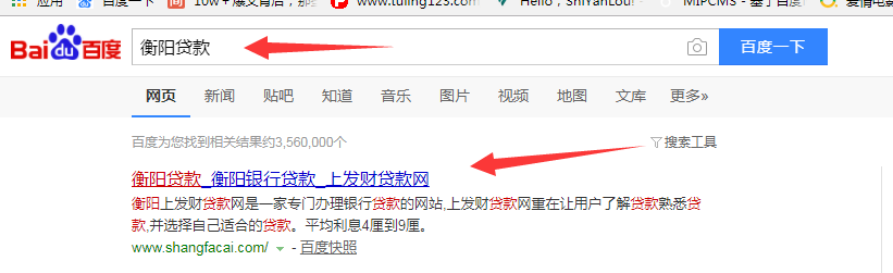 衡陽貸款SEO案例